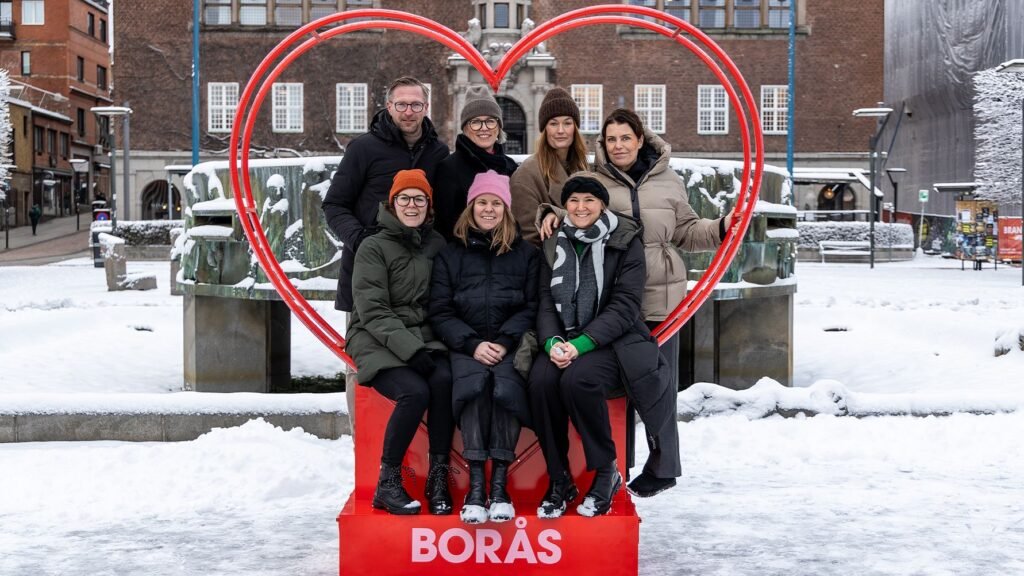 Ett hjärta på Stora torget för att tacka boråsarna och förverkliga Drömmen om Borås